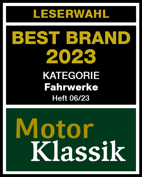 BestBrand 2023 in der Kategorie Fahrwerke