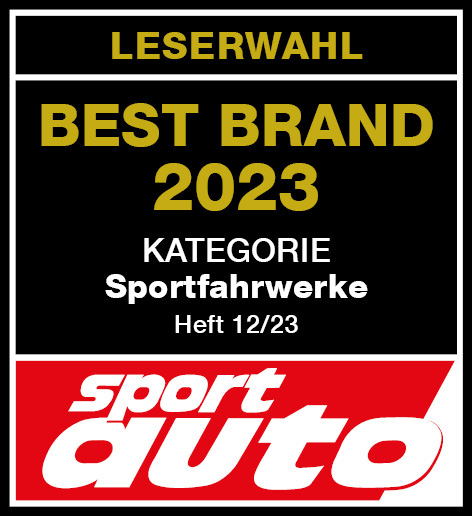 Best Brand Award 2023 von sport auto in der Kategorie Sportfahrwerke
